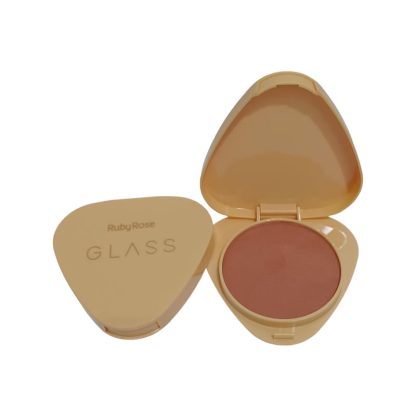 Blush Compacto Glass Cor GB30 Ruby Rose HB-6120-GB30