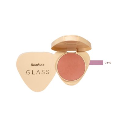 Blush Compacto Glass Cor GB40 Ruby Rose HB-6120-GB40