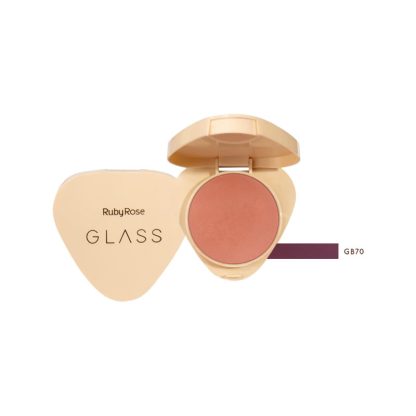 Blush Compacto Glass Cor GB70 Ruby Rose HB-6120-GB70