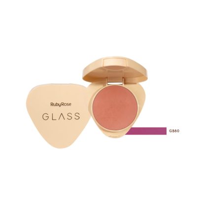 Blush Compacto Glass Cor GB80 Ruby Rose HB-6120-GB80