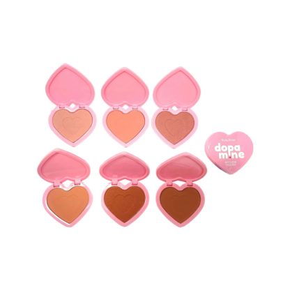 Blush Compacto Shy Cheecks Dopamine Ruby Rose HB-F1002 Kit