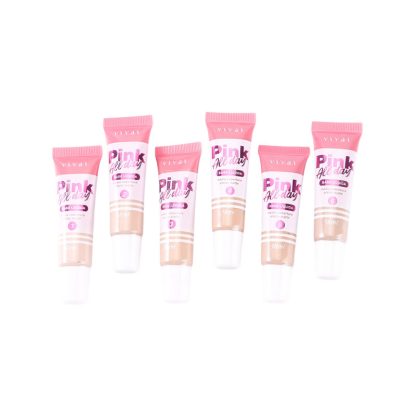 Base Líquida Pink All Day Tons Claros Vivai V-1104-1 Kit