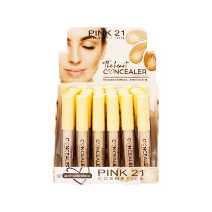 Corretivo Líquido Matte The Heart Concealer Pink 21 CS-3544 Atacado