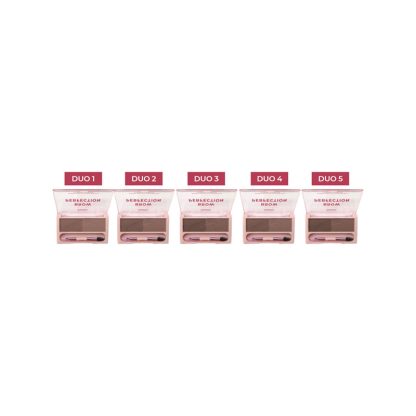 Sombra Para Sobrancelhas Duo Brow Perfection Ruby Rose HB-E2501 Kit