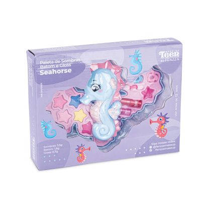 Paleta de Sombras Batom e Gloss Seahorse Teen Fenzza SKV-120011