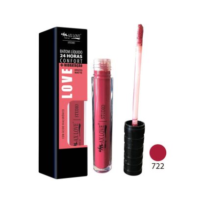Batom Líquido 24h Confort + Hidratação Cor 722 Max Love