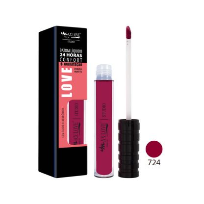 Batom Líquido 24h Confort + Hidratação Cor 724 Max Love