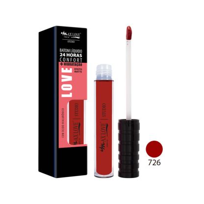 Batom Líquido 24h Confort + Hidratação Cor 726 Max Love